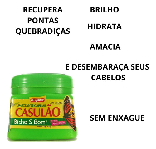 Casulão Creme Sem Enxague Umectante Capilar 500g