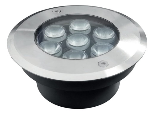 Luminaria Led P/empotrar De Piso 7whatts, Luz Cálida.