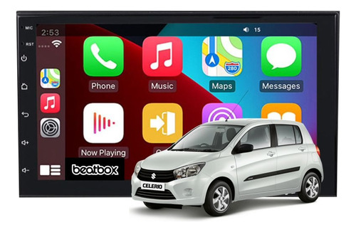 Radio Multimedia 7¨ Android C/cám. Kit Para Suzuki Celerio 