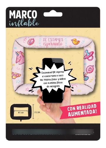 Marco Inflable Con Realidad Aumentada De Baby Shower Rosado