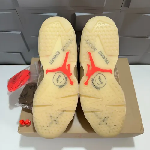 Air Jordan 6 Retro X Travis Scott British Khaki 42 | MercadoLivre
