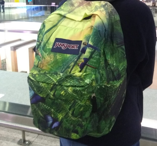 Mochila Jansport High Stakes Leisure Travel Adventure Nature estampada en color con diseño de tela estampado