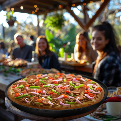 Bandeja Hornear Antiadherente Pizza Perforada De 12 Pulgadas