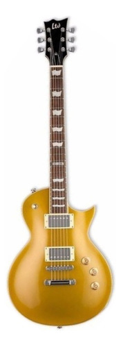 Guitarra eléctrica LTD EC Series EC-256 de caoba metallic gold con diapasón de palo de rosa