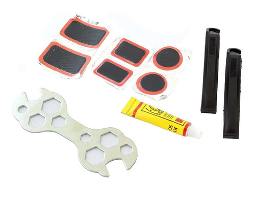 Kit Reparación Llantas Ruedas Bicicleta Parches Pega 14pcs