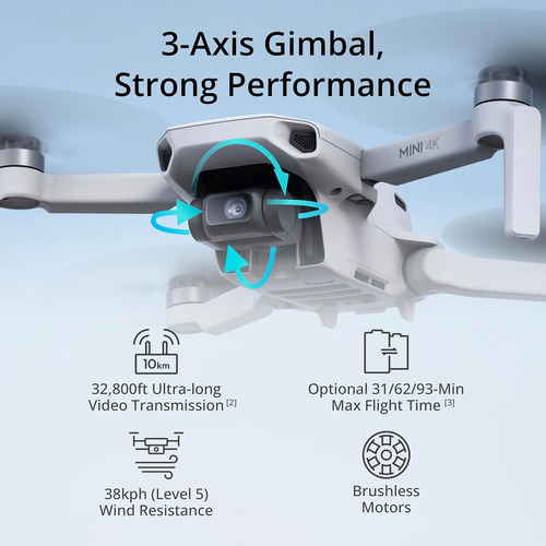 «gimbal De 3 Ejes Con Cámara Dji Mini 4k Drone 4k Uhd