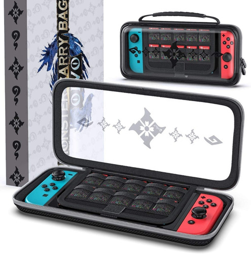 Imagen 1 de 6 de Forro Estuche Viajero Protector Transparente Nintendo Switch
