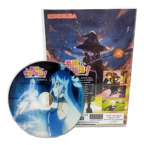 Dvd Konosuba Kono Subarashii Dublado + Filme Leg - Escorrega o Preço