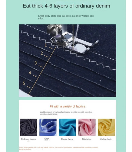 Máquina De Costura Overlock Automática Doméstica Elétrica