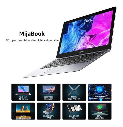 Nuevo Chuwi Mijabook N3450 Quadcore 8ram/256 Solido Win10 Bt