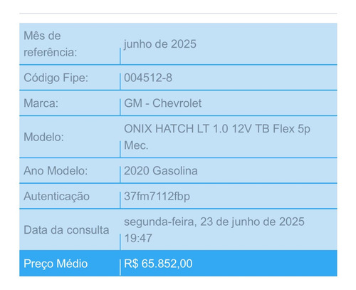 Chevrolet Onix 1.0 Lt Turbo 5p