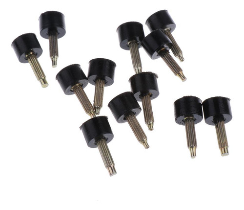 3x 6 Pares De Protectores De Tacón Negros Para Puntas De
