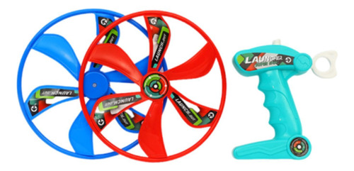 Pull Cord Flying Disc Toy Coordinación Funny Hand Eye