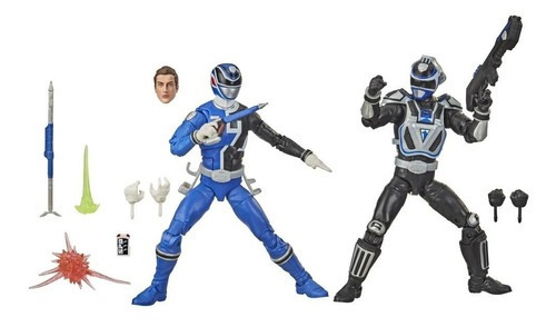 Power Rangers Spd B-squad Blue & Ranger A-squad Blue Ranger