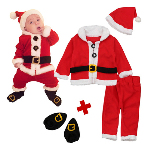Disfraces De Cosplay De Navidad Bebé 4pcs Trajes Ropa