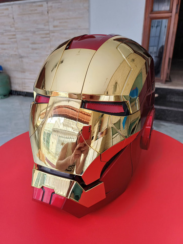 Capacete Eletrônico Comando Voz Iron Man Mk5 Homem De Ferro