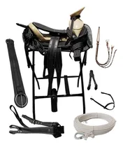 Comprar Monturas Silla Charra De Lona 15  Con Cuarta, Cincho Y Soga