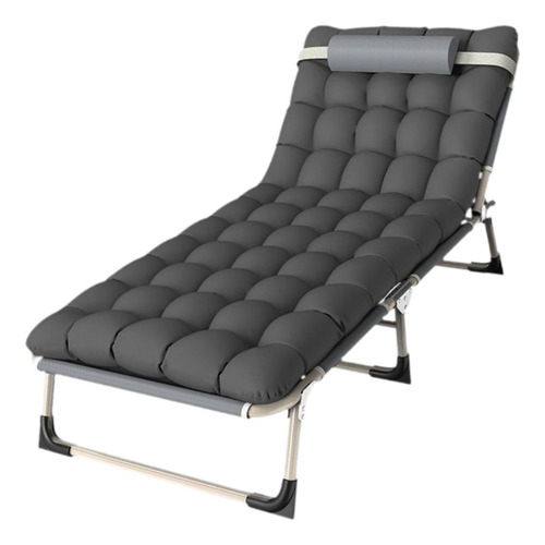 Cama Plegable Con Colchón, Cama Individual, 176cmx56cmx28cm