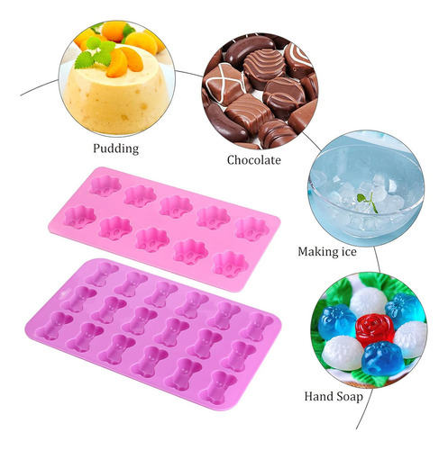 M Molde De Silicona Para Hornear Hueso De Pata Perro