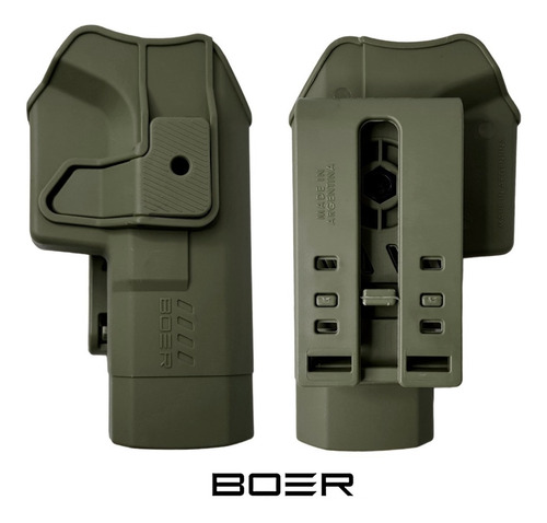 Funda Pistolera Táctica Polímero Nivel 2 Glock 17 17/22/31