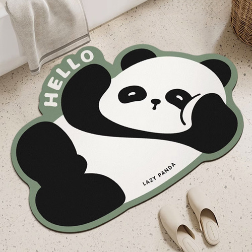 Tapete De Piso G Pandas Con Forma Especial Para Baño Y Baño