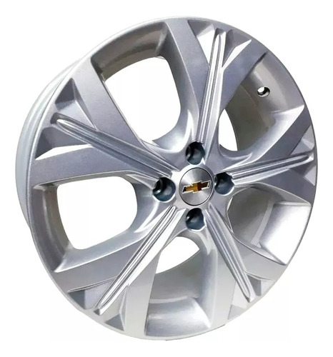 Rodas De Liga Leve Chevrolet Onix Celta Aro 17 4x100 ( Jogo) Cor Prata