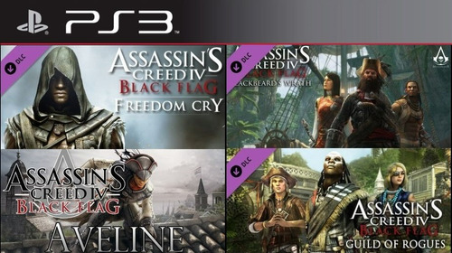 Assassins Creed Iv Black Flag Dlc Bundle ~ Ps3 Español