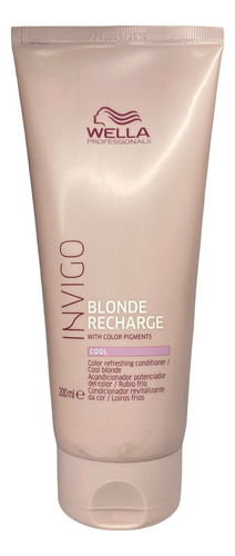 Acondicionador Wella Invigo Blonde Recharge Rubio Frio 200ml