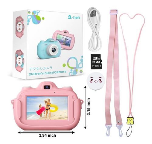 Imagen 8 de 8 de Cámara Digital Video Niño Niña 32gb Lente 1080p