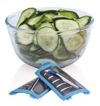 Imagen 6 de 9 de Multirallador Rebanador Easysalad Liliana 4 Cuchillas 250w