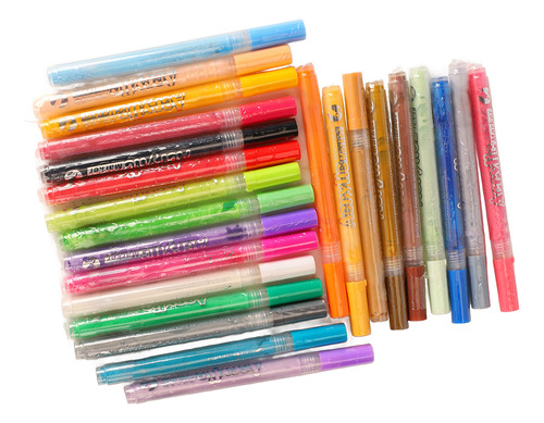 Juego De Bolígrafos Acrílicos De 24 Colores Bolígrafos