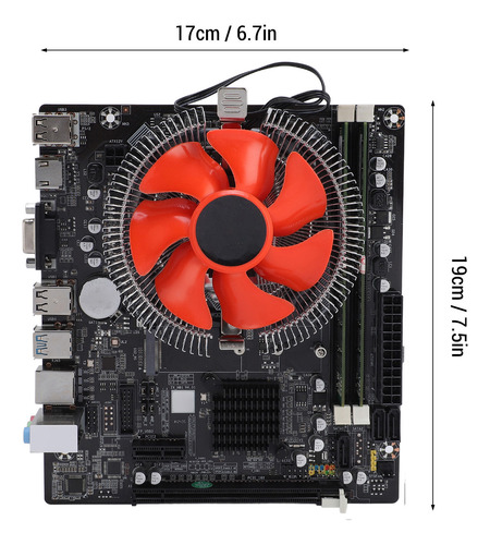 Conjunto De Placa Base De Escritorio H81 De 2 Canales Y 8 Gb