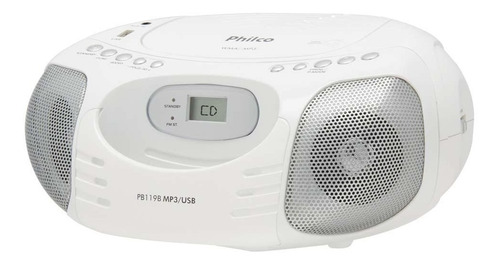 Som Portátil Philco Boombox Pb119b Cd Player Rádio Fm Usb