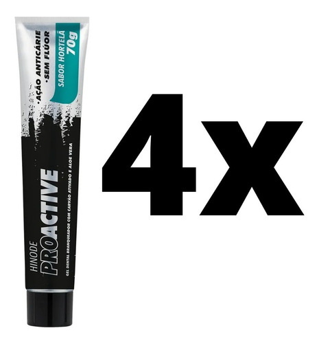 Remedio Para Mau Halito Creme Dental Branqueador 4 Unidades