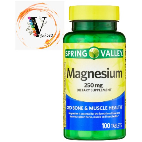 Magnesio 250 Mg  - 100 Tabletas