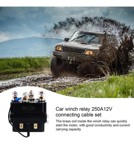 Contactor Aut Winch Relay 12v 250a Para 3000-5000lbs