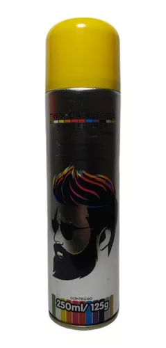 Tinta Temporaria Spray para Cabelos Azul BarberShop Tinta da Alegria  250ml/125g