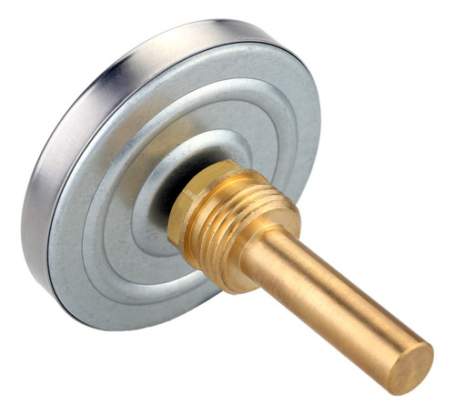 M Termômetro 63mm Alumínio 0-120°c Bsp 1/2 Rosca
