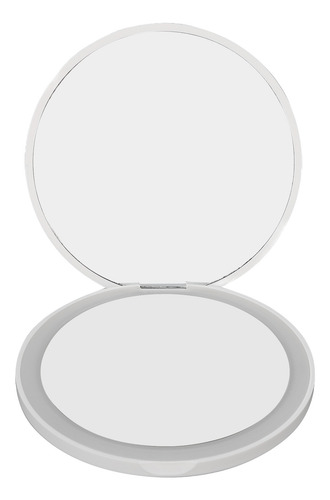 Espejo De Maquillaje De Viaje Con Aumento De 2 Veces, Recarg