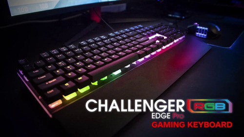 Teclado Gaming Challenger Edge Pro Negro Rgb