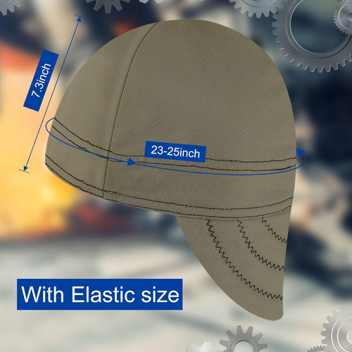 3 Pcs Flame Resistant Welding Hats For Men Welding Cap Me Ab
