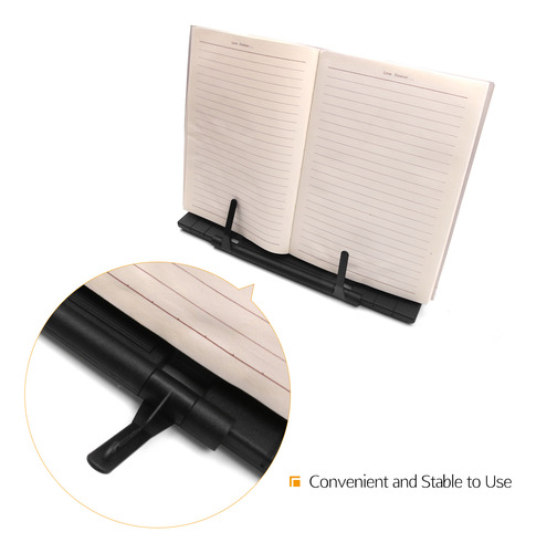 Soporte De Música Para Tableta, Ajustable, Negro, Portátil