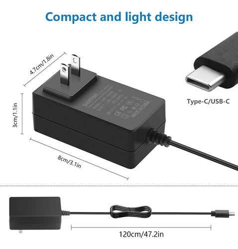 Adaptador De Fuente De Alimentación Shnitpwr 5v 3a Usb-c Par