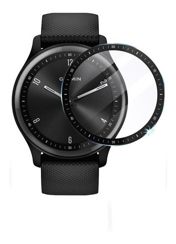 Imagen 3 de 5 de Mica Pack2 Protector 3d Compatible Garmin Vivomove Sport