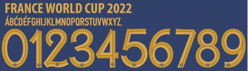 Tipografia Vector Francia Wc 2022