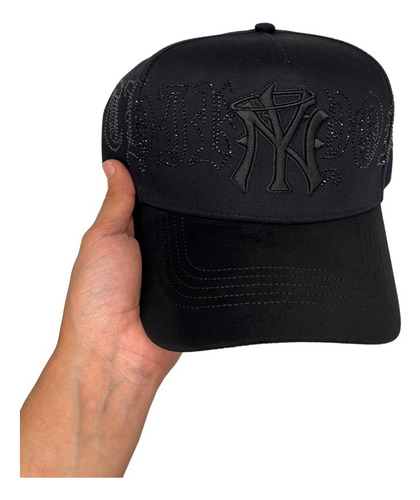 Gorra Ny Cristal Black 31 Hats 100% Og. Fotos Reales Negro Ajustable