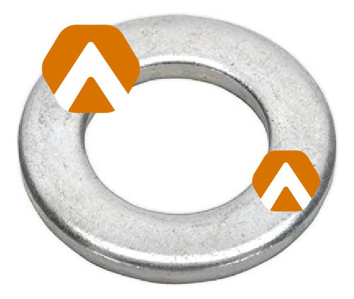 Arandela Plana Zincada Din 125 A M20 (21x37x3mm) X100un