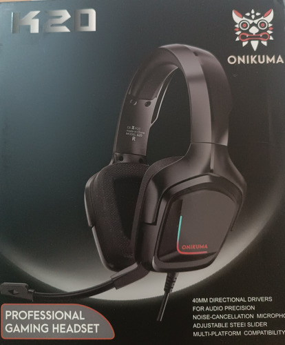 Audífonos Onikuma Gaming Headset, Ajustables.