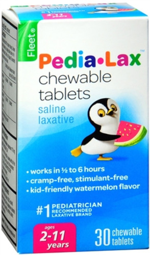 4 Pack De La Flota De Pedia-lax Tabletas Masticables Sabor