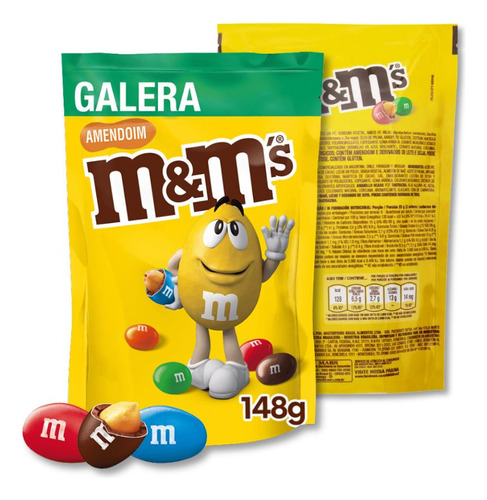 M&ms Amendoim E Chocolate Mars Kit 10 Unidades De 148g